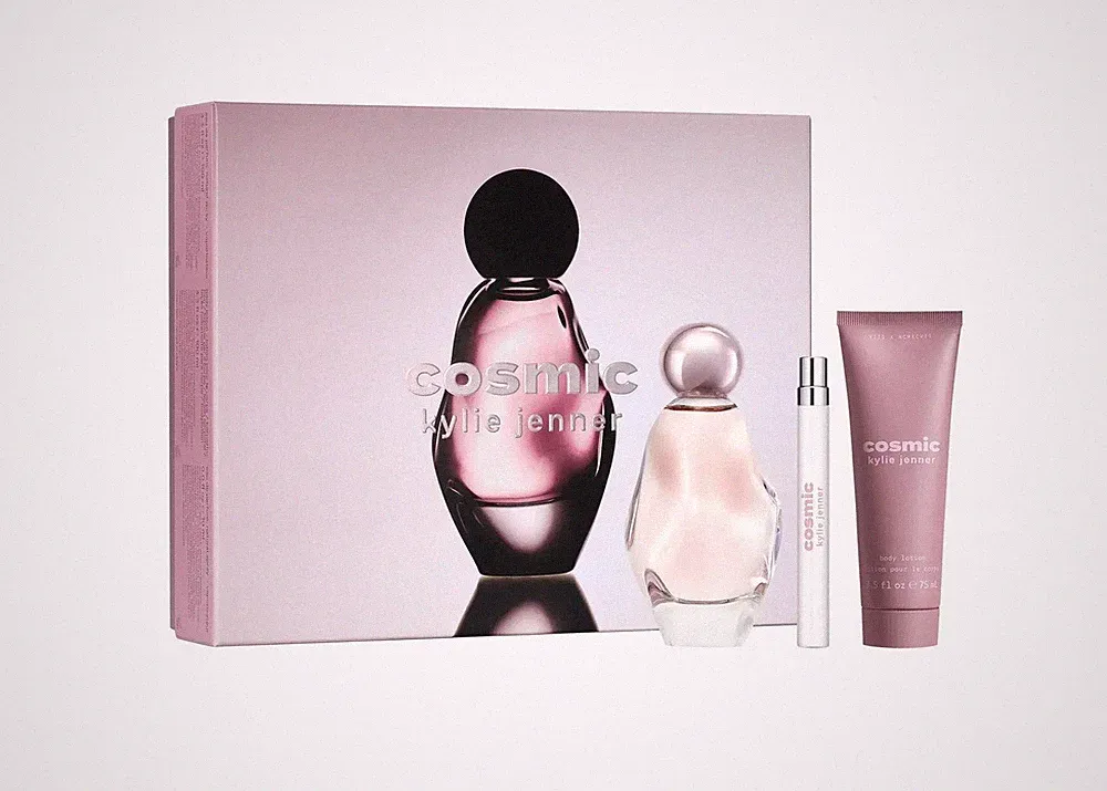 Cosmic by Kylie Jenner 3.3 EDP Womens Perfume+ 2.5 lotion+ travel spray Set NIB