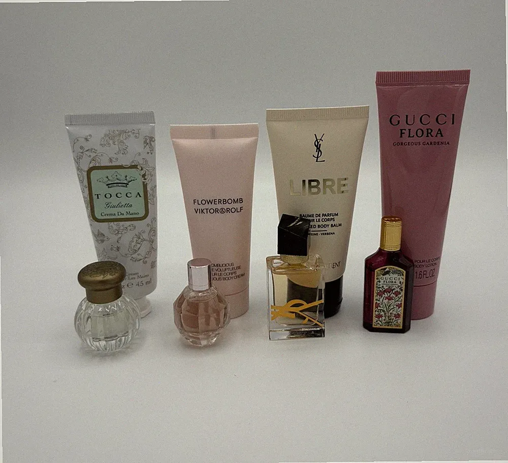 Designer Mini Perfumes with Travel Lotions - See description -New
