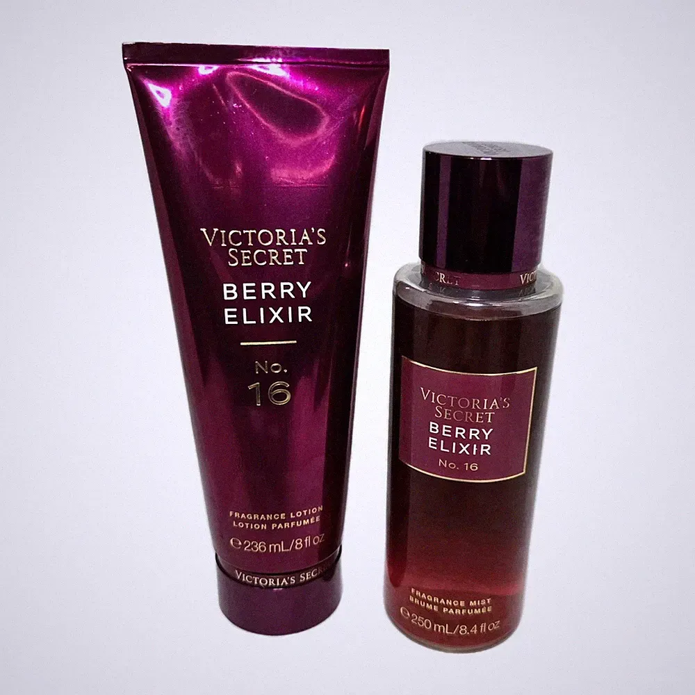 Victoria's Secret Berry Elixir No. 16 Fragrance Set Body Lotion & Fragrance Mist