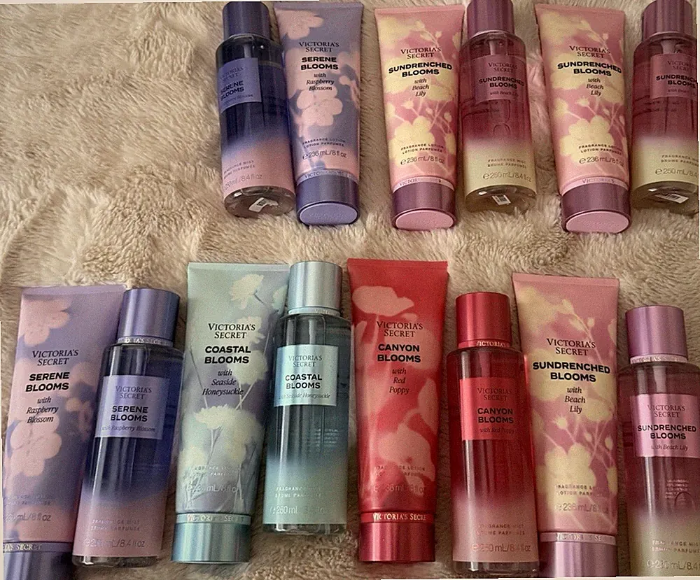 Victoria's Secret Blooms Lotion & Spray Set, Floral Scent, Moisturizing